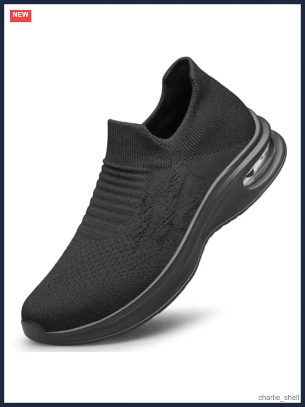 Mens Slip On Lightweight Walking Shoes Breathable Athletic Sneakers